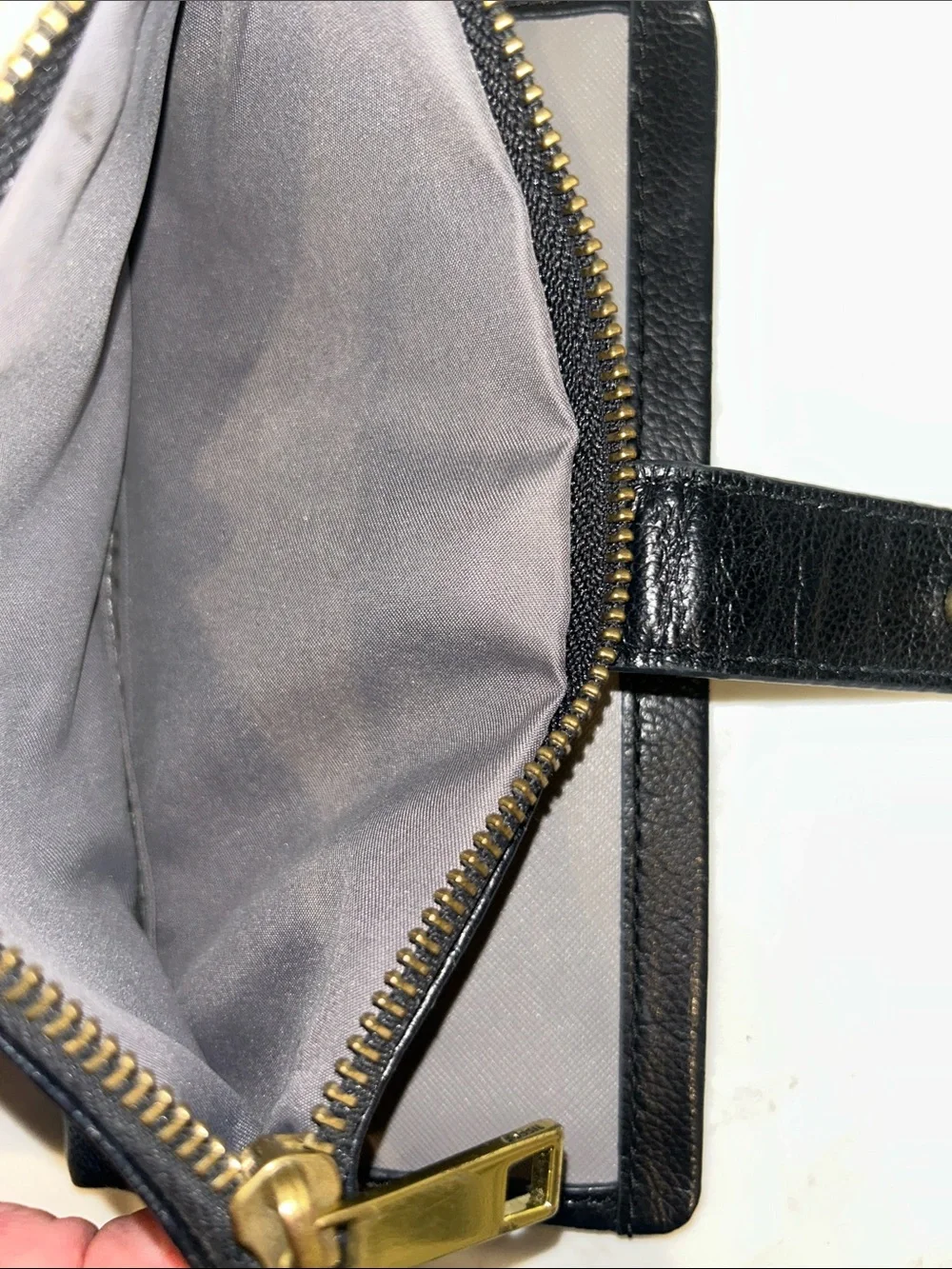 Fossil Lainie clutch wallet black leather